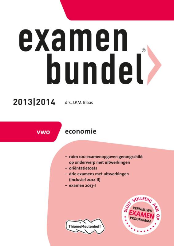 Examenbundel 2013/2014 vwo economie