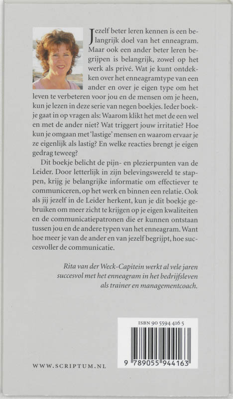 Stap in de wereld van de leider / Enneassleutel / 8 Stap in de wereld van de leider / Enneassleutel / 8 achterkant