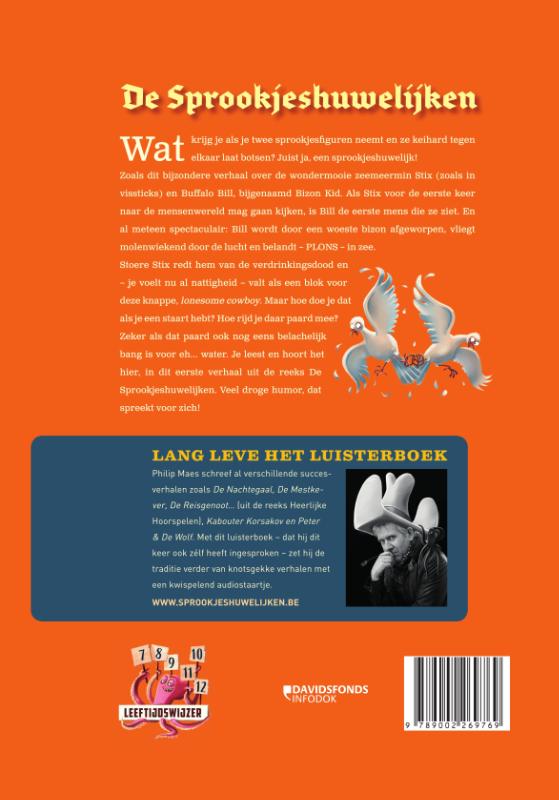 Buffalo Bill en de kleine zeemeermin met luisterboek / De Sprookjeshuwelijken / 1 Buffalo Bill en de kleine zeemeermin met luisterboek / De Sprookjeshuwelijken / 1 achterkant