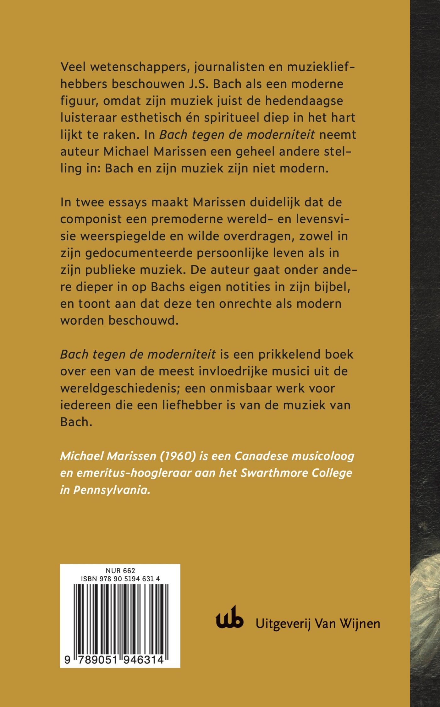 Bach tegen de moderniteit achterkant