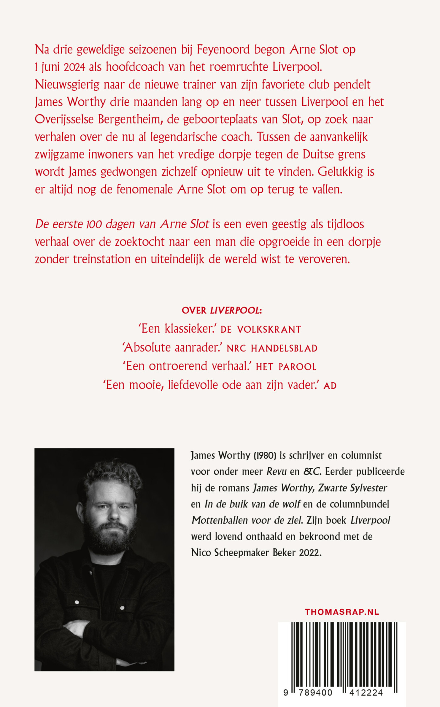 De eerste 100 dagen van Arne Slot achterkant