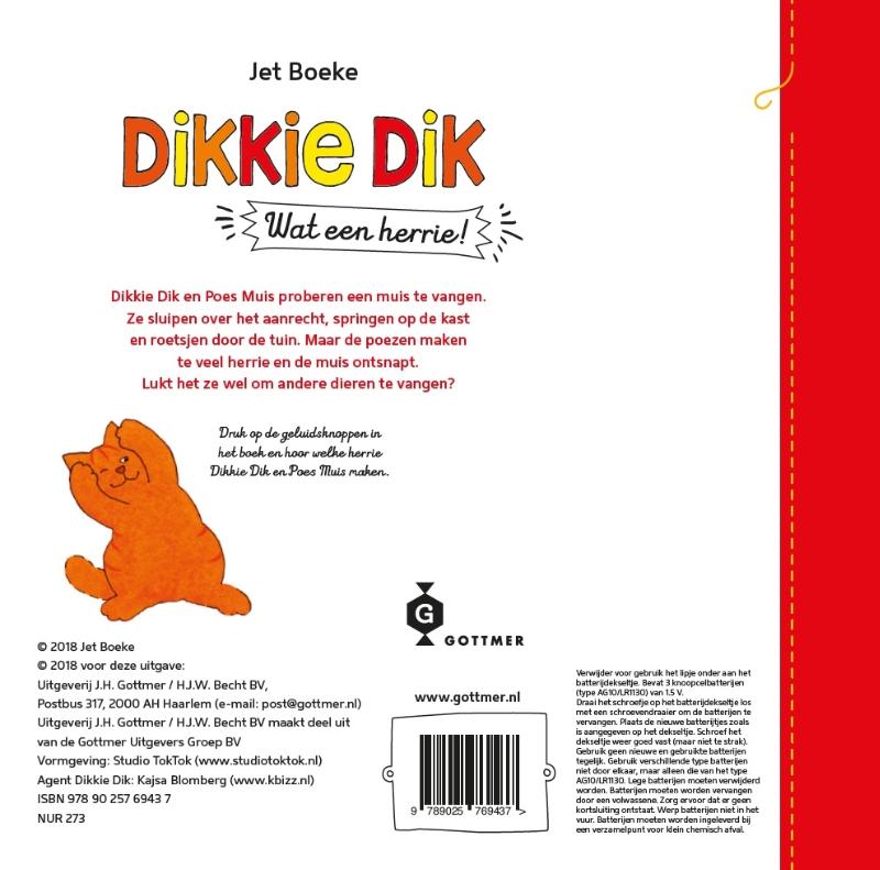 Dikkie Dik - Wat een herrie! achterkant