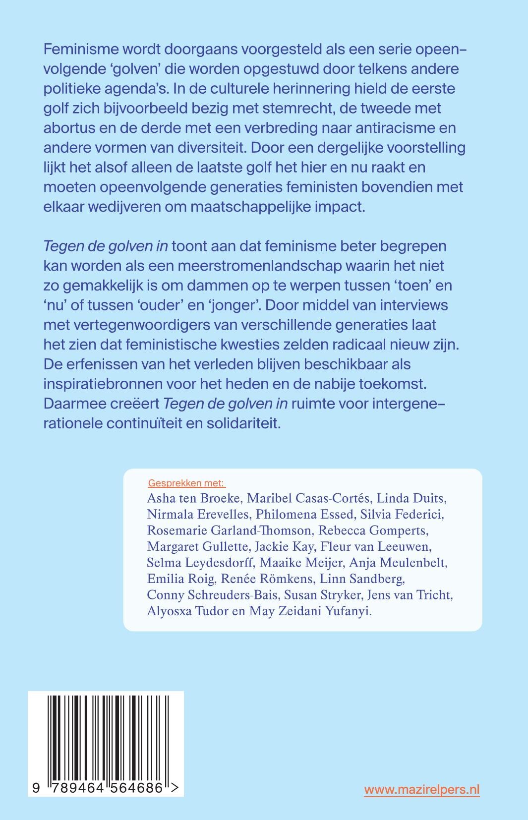 Tegen de golven in achterkant