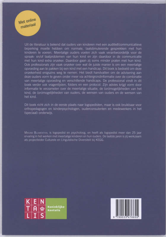Meertalige ontwikkeling / Kentalisreeks / 2 achterkant