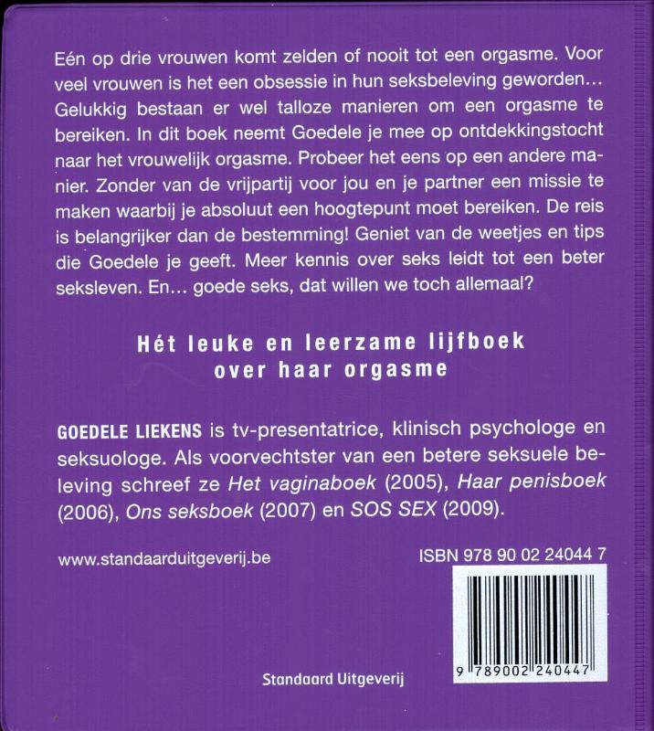 Haar orgasmeboek achterkant