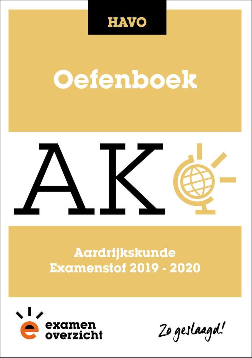 boekenbalie_9789492981660_cover ExamenOverzicht - Oefenboek Aardrijkskunde HAVO