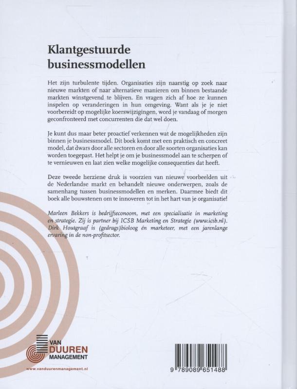 Klantgestuurde businessmodellen achterkant