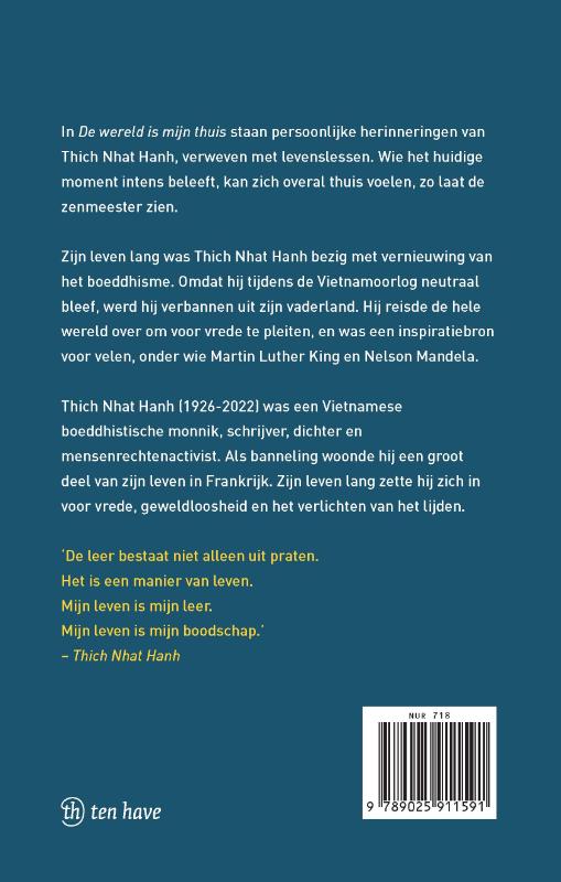 De wereld is mijn thuis achterkant