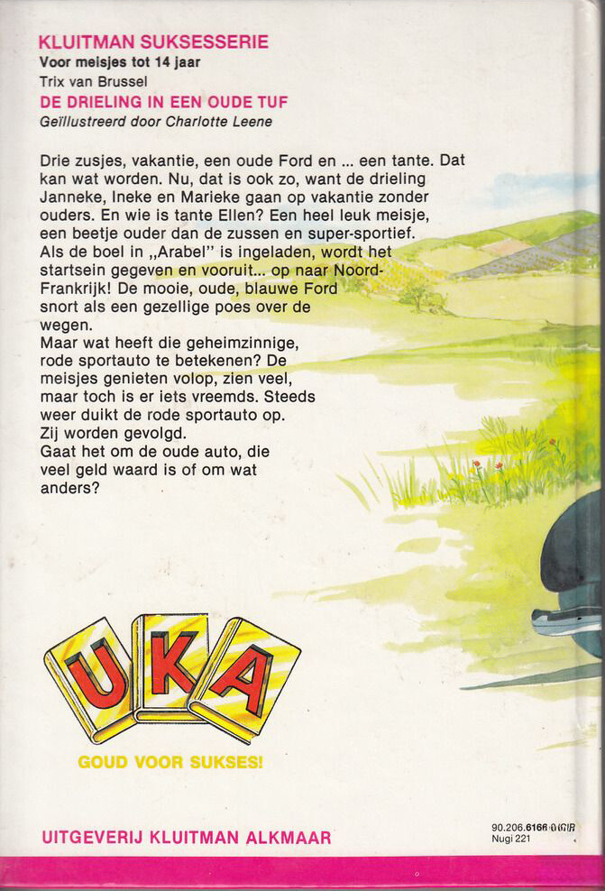 De drieling in een oude tuf / Kluitman suksesserie / 6 achterkant