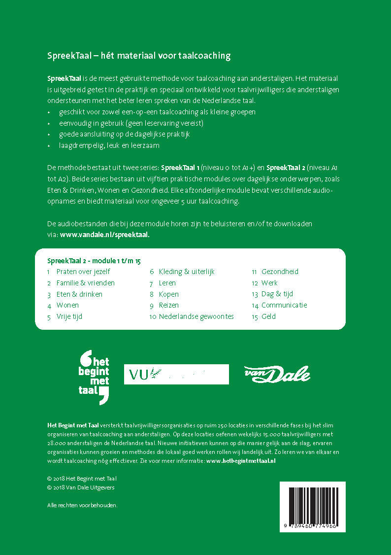 SpreekTaal 2 / Geld achterkant