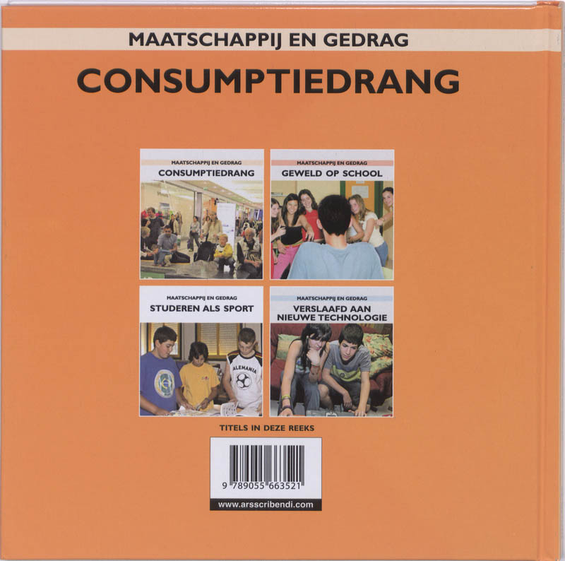 Maatschappij en gedrag  -  Consumptiedrang Consumptiedrang achterkant