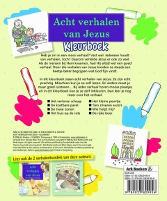Acht verhalen van Jezus Kleurboek achterkant