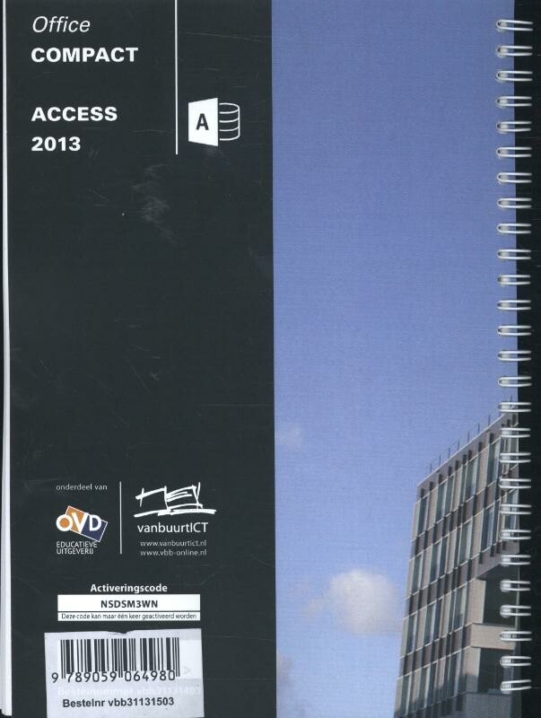 Office Compact Access 2013 achterkant