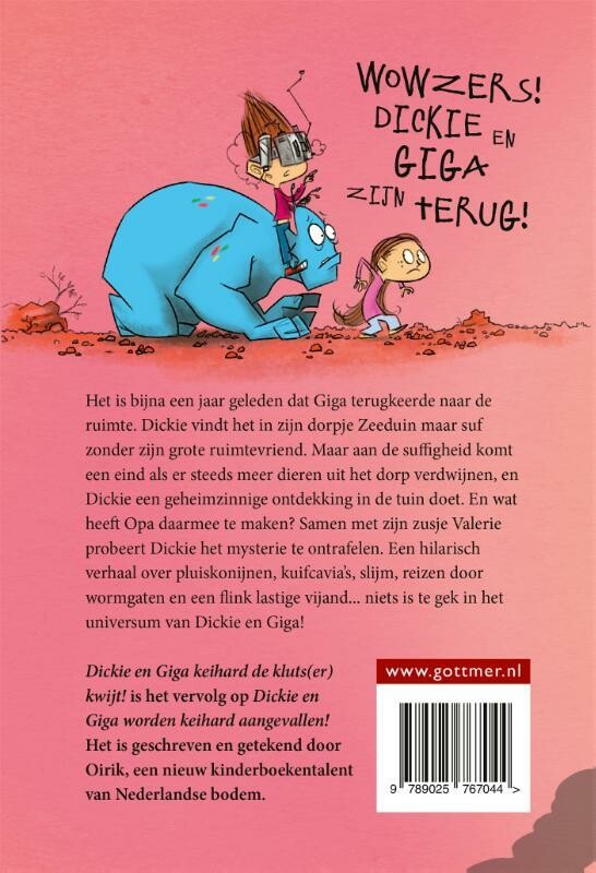 Keihard de kluts(er) kwijt! / Dickie en Giga achterkant