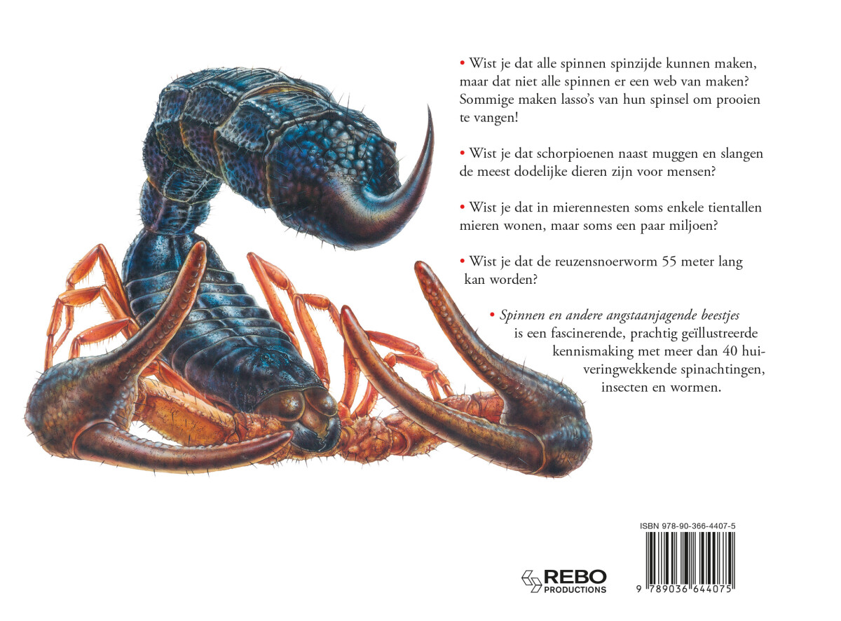 Spinnen en andere angstaanjagende beestjes achterkant