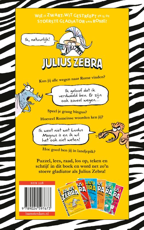 Hoe word ik een gladiator? / Julius Zebra achterkant