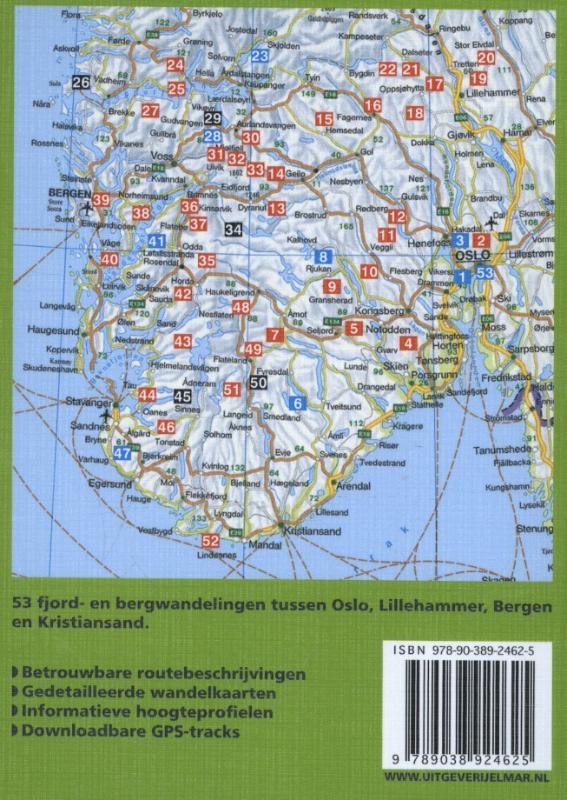 Zuid-Noorwegen / Rother Wandelgidsen achterkant