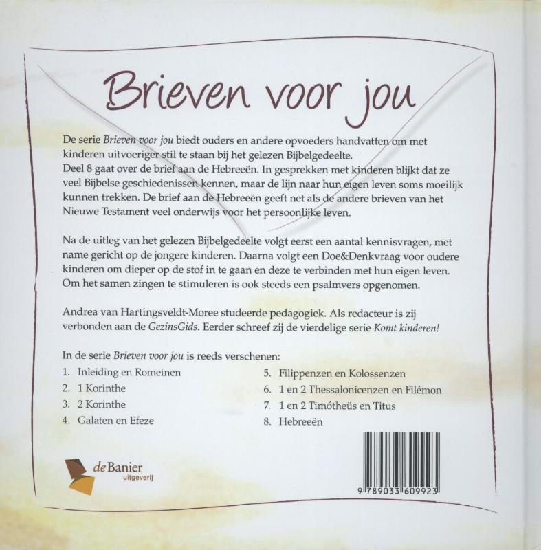 Brieven voor jou 8 - Hebreeën Hebreeën achterkant