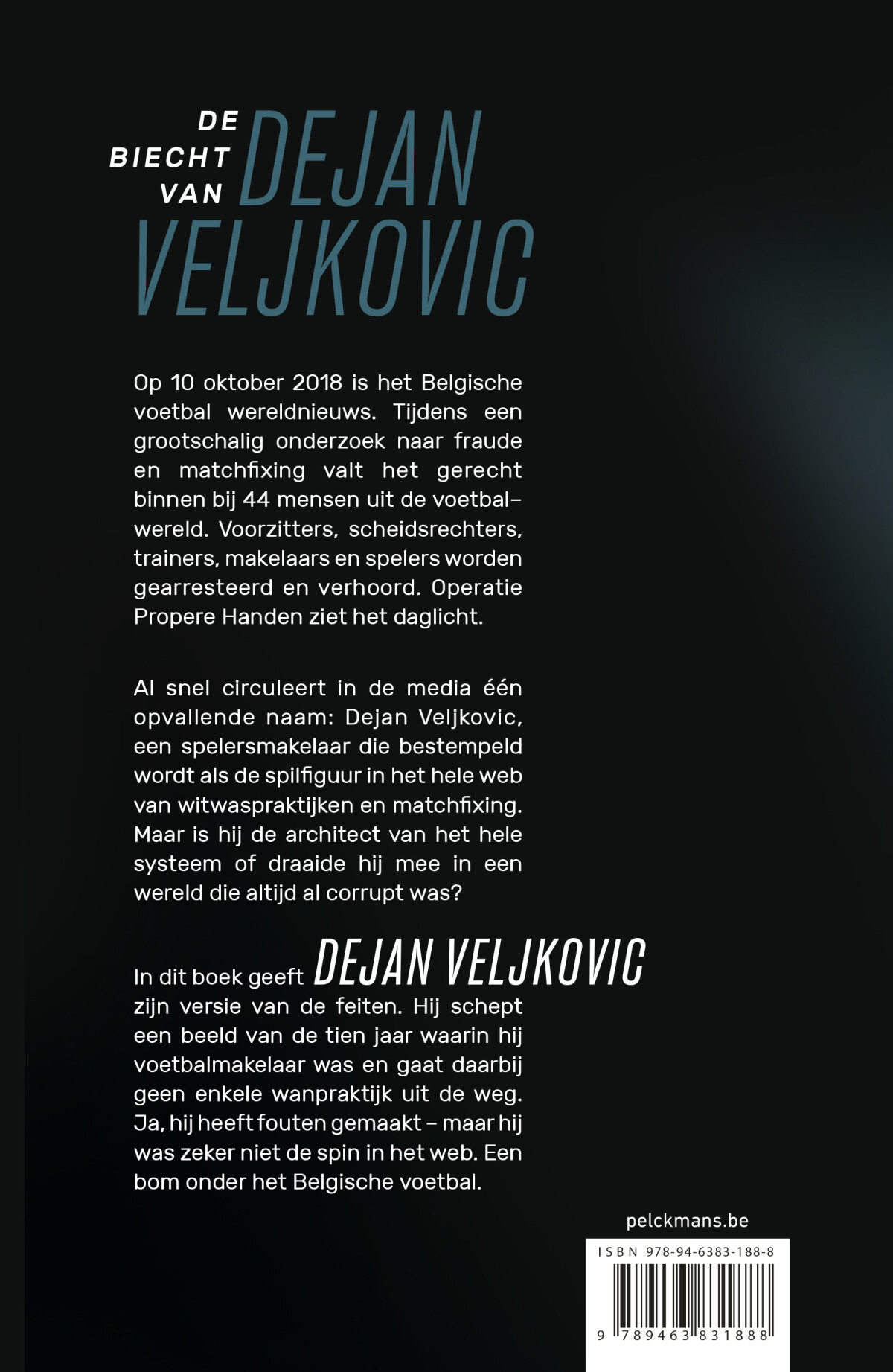 De biecht van Dejan Veljkovic achterkant