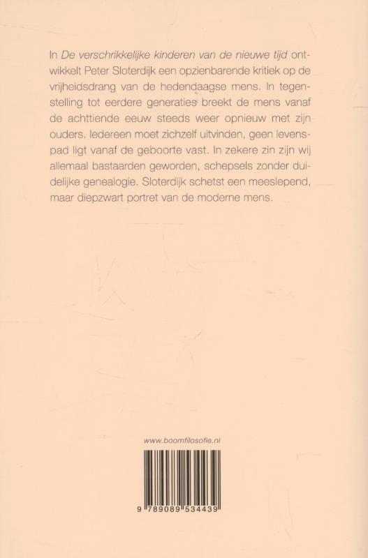 De verschrikkelijke kinderen van de nieuwe tijd achterkant