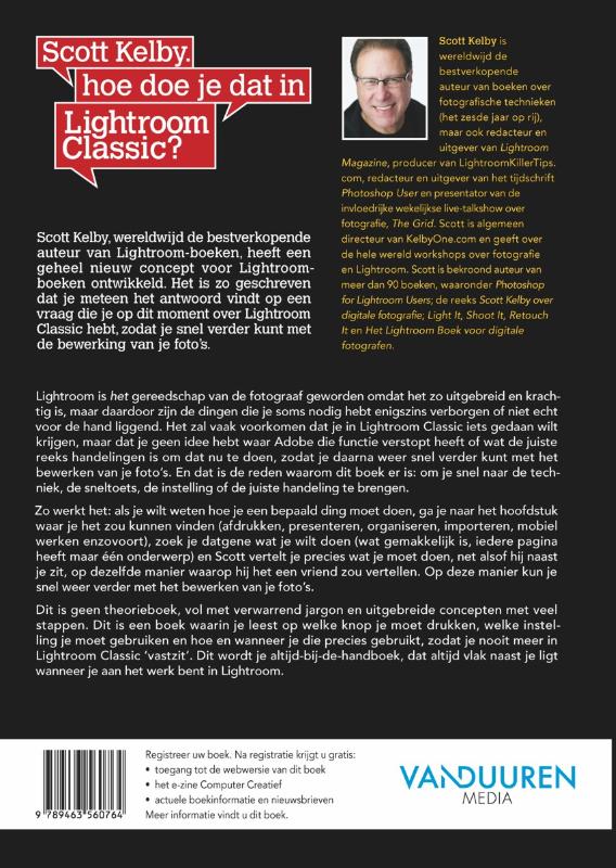 Scott Kelby, hoe doe je dat in lightroom classic? achterkant