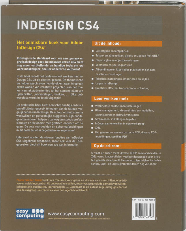 Indesign CS4 achterkant