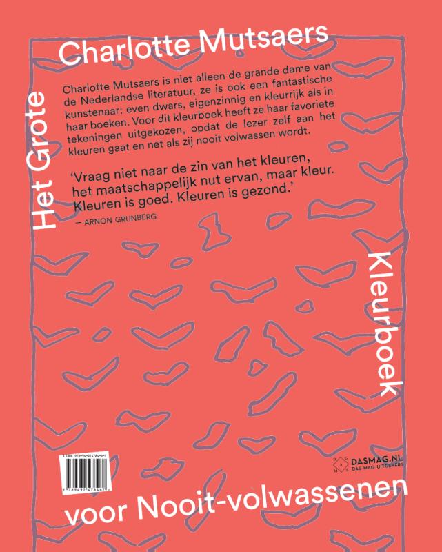 Het grote Charlotte Mutsaers kleurboek voor nooit-volwassenen achterkant
