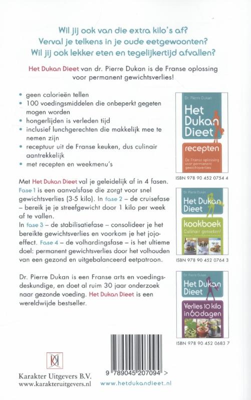 Het Dukan dieet Het Dukan dieet achterkant
