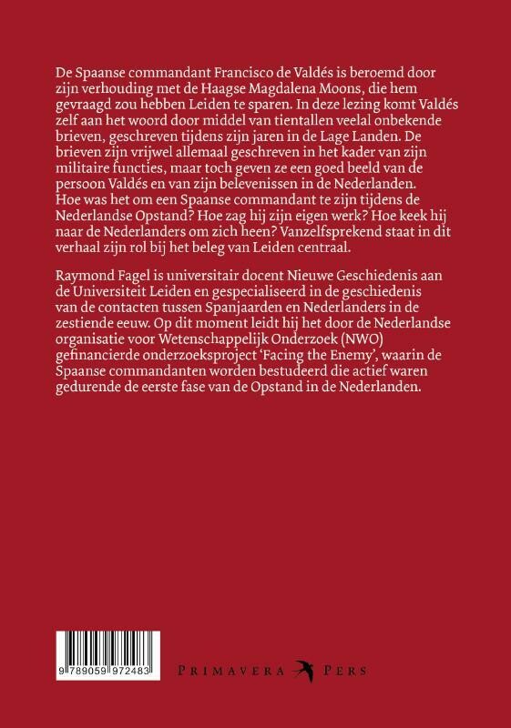 De Spaanse belegeraar van Leiden / 3 Oktoberlezingen achterkant