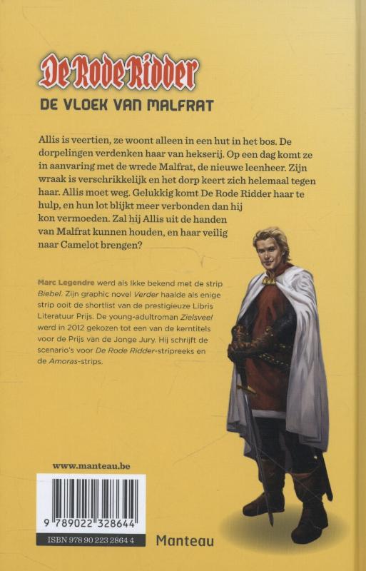 De vloek van Malfrat / De Rode Ridder achterkant