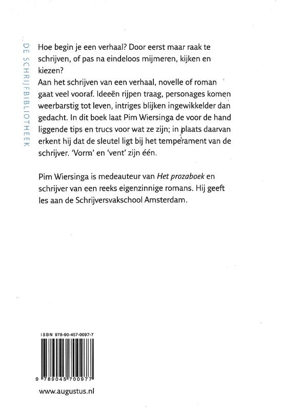 Schrijven : het begin / De schrijfbibliotheek achterkant