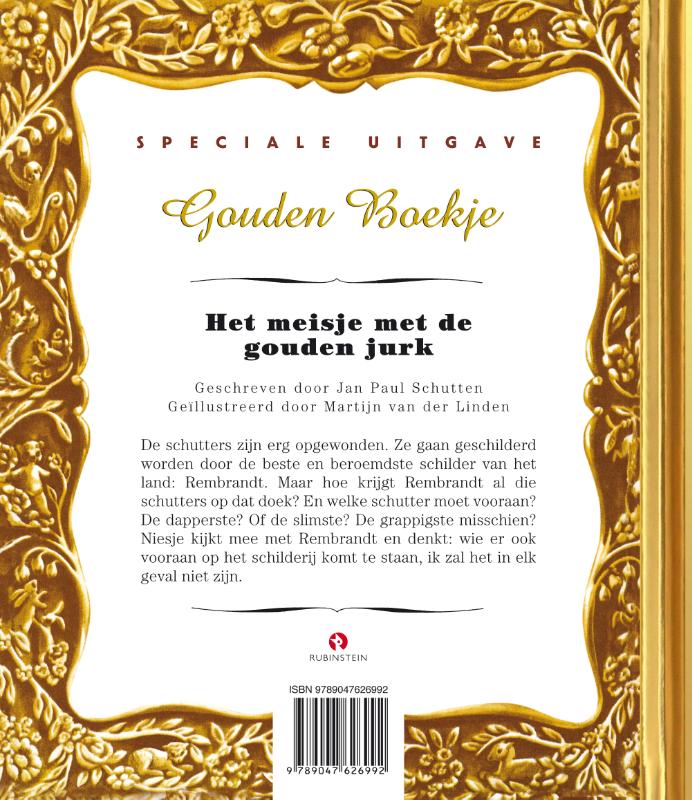 Het meisje met de gouden jurk / Gouden Boekjes achterkant