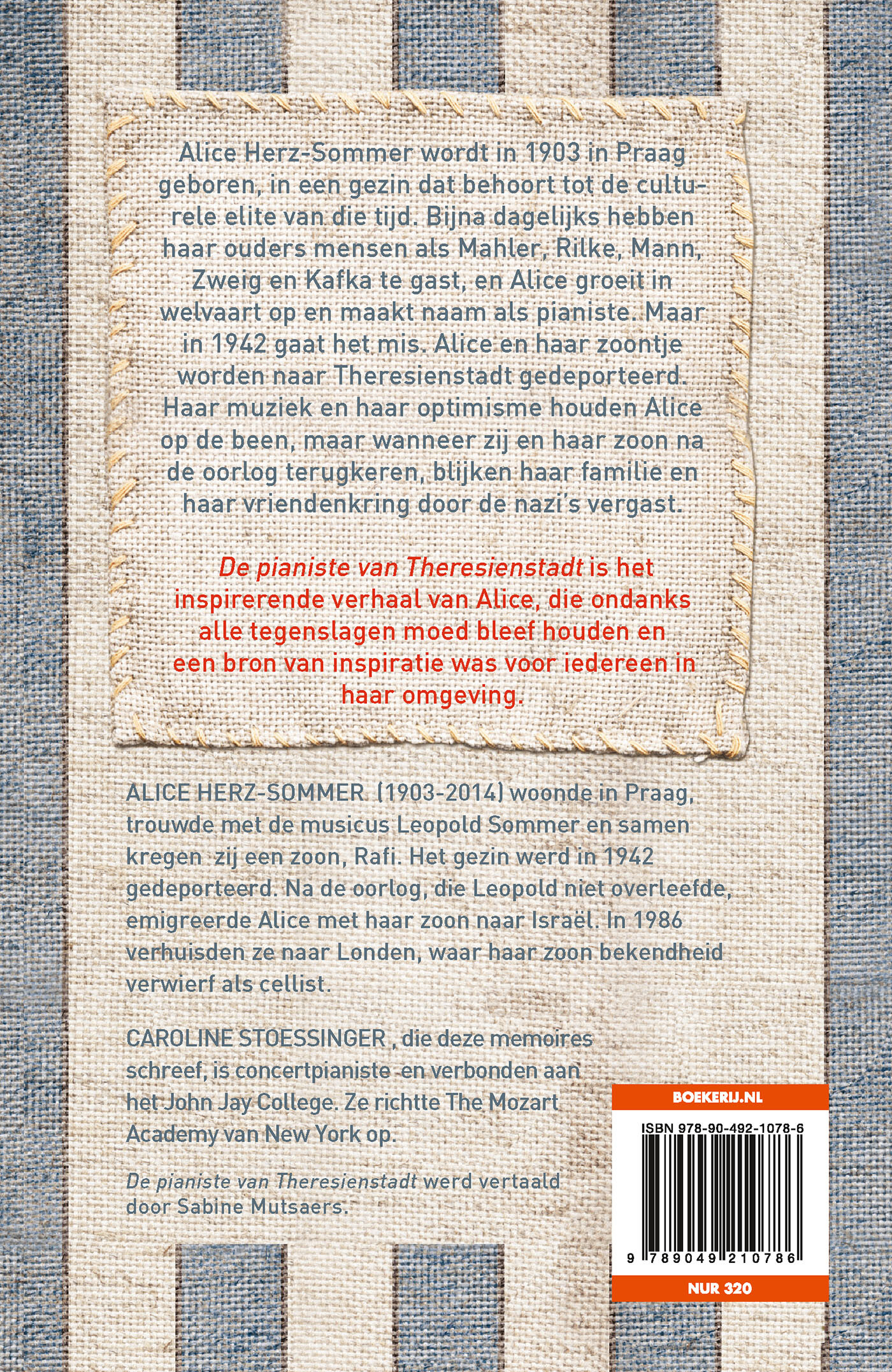 De pianiste van Theresienstadt achterkant