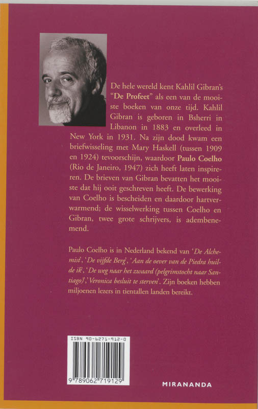 Wie inspireerde Kahlil Gibran? Wie inspireerde Kahlil Gibran? achterkant