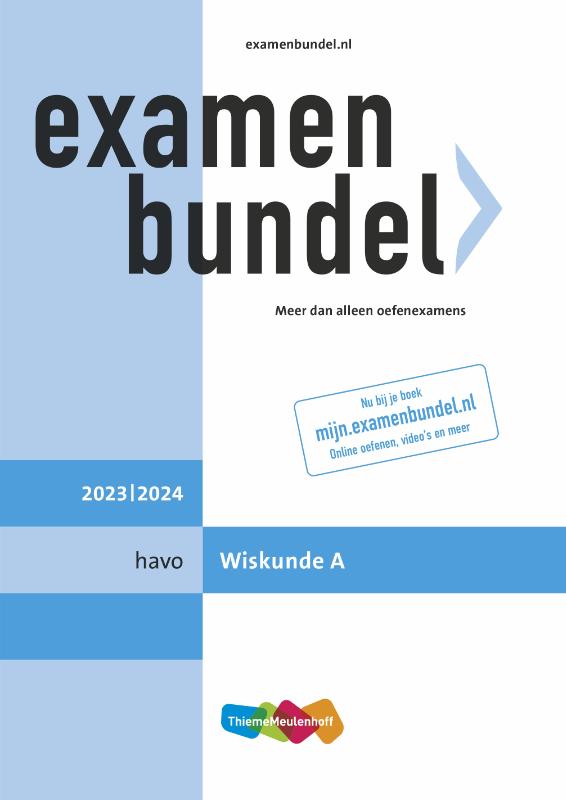 Examenbundel / havo Wiskunde A 2023/2024