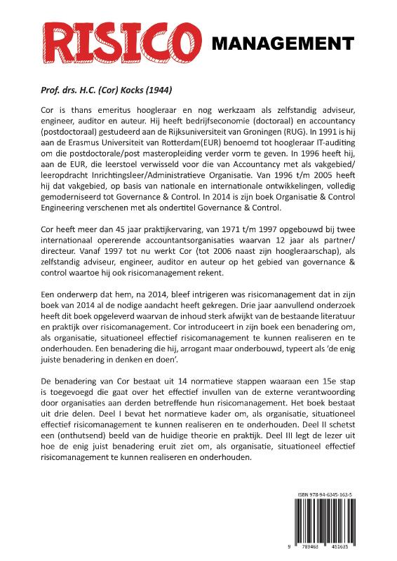 Risicomanagement achterkant