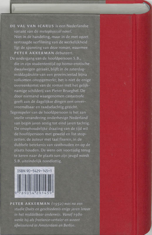 De val van Icarus De val van Icarus achterkant