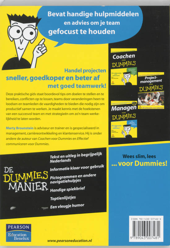 Voor Dummies - Teammanagement voor Dummies achterkant