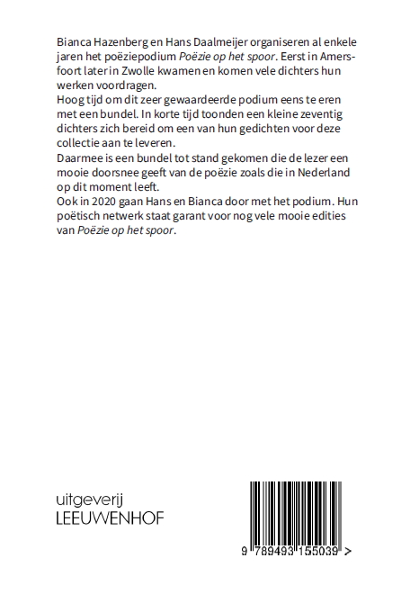 Poëzie op het Spoor achterkant