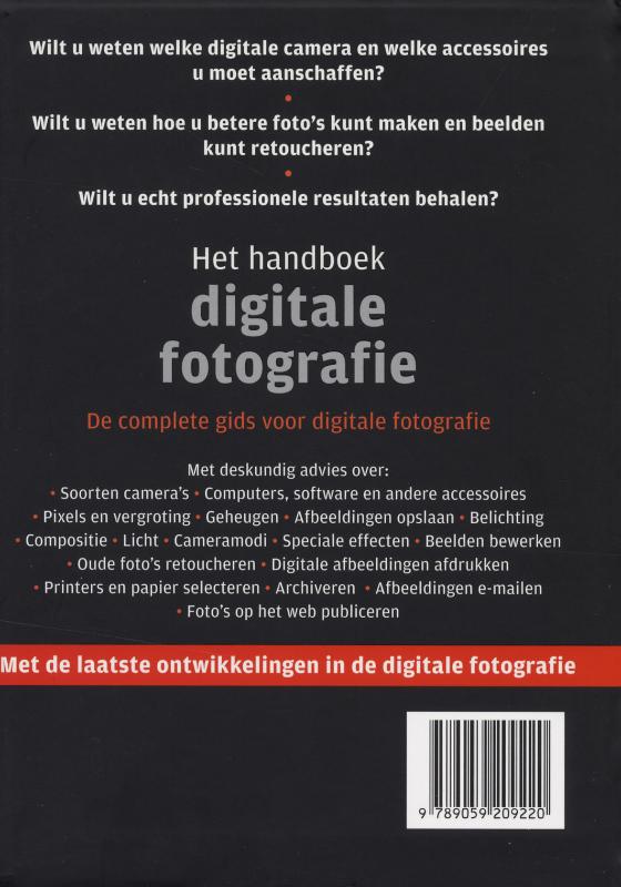 Het handboek digitale fotografie achterkant