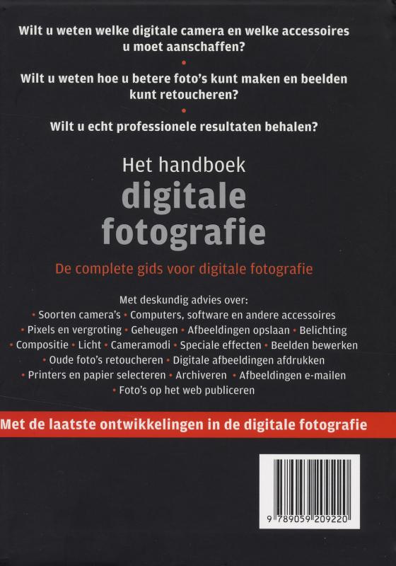 Het handboek digitale fotografie Het handboek digitale fotografie achterkant