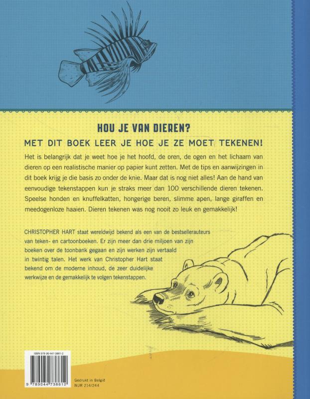 Handboek dieren tekenen achterkant