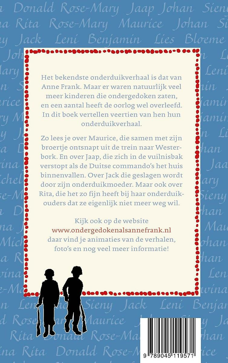 Ondergedoken als Anne Frank achterkant