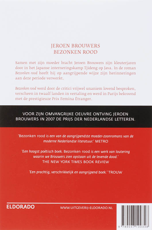 Bezonken rood / Eldorado achterkant