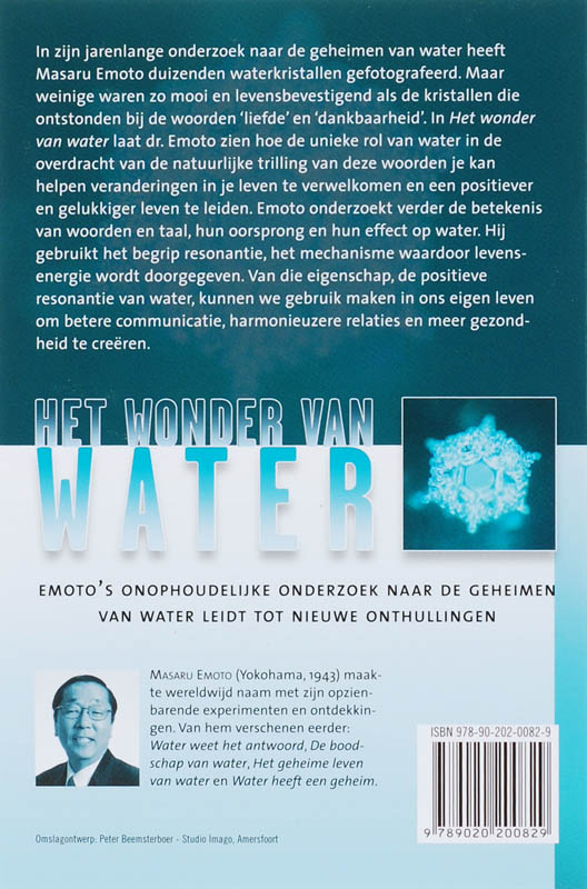 Het wonder van water achterkant