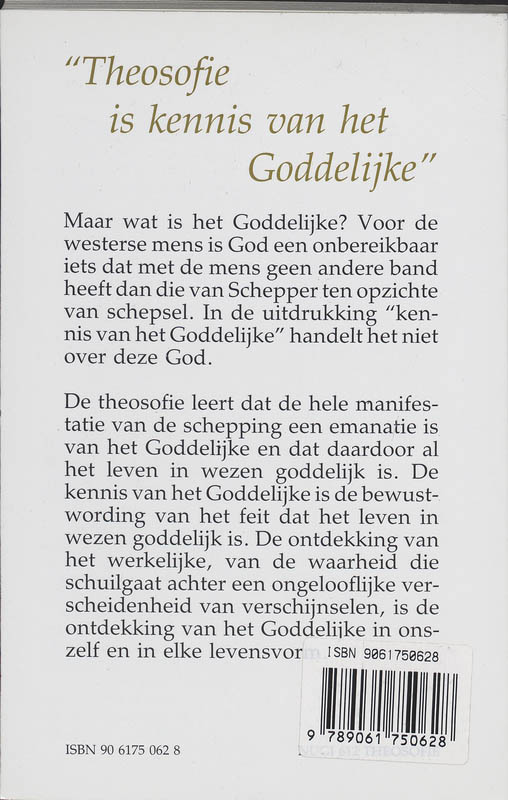 Adyar 4 -   Een benadering van theosofie achterkant