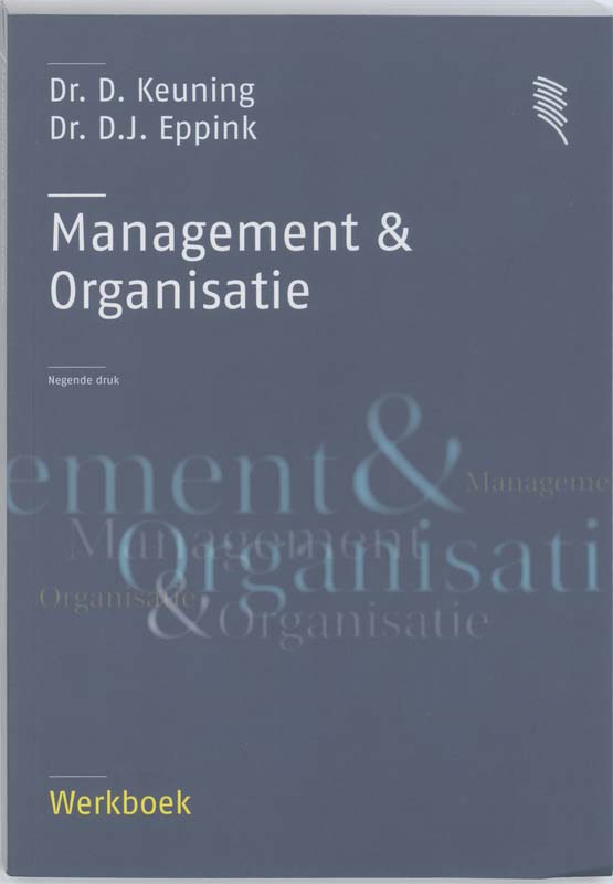 Management en Organisatie Werkboek