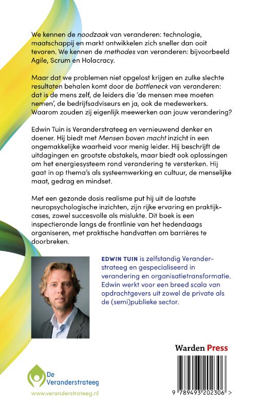 Mensen boven macht achterkant