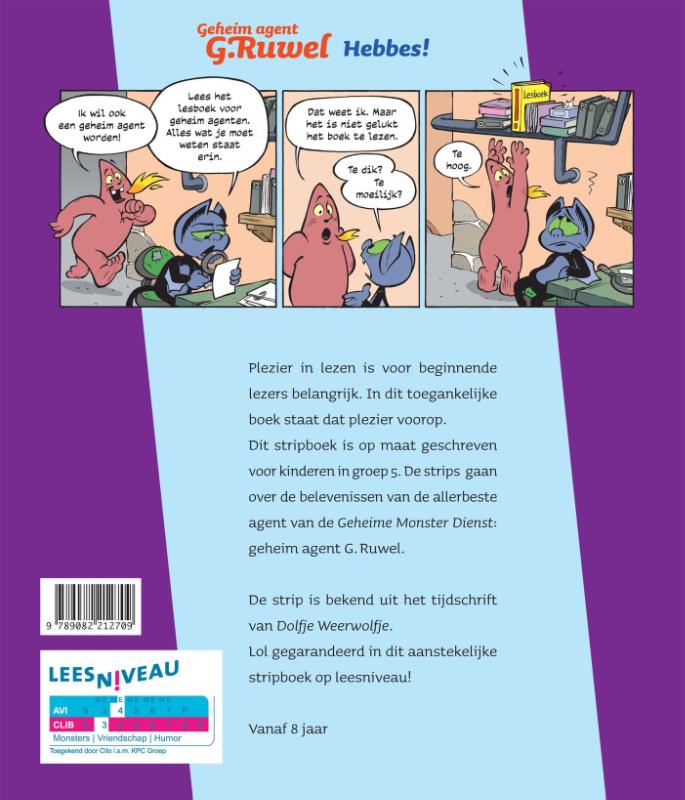 Geheim agent G. Ruwel / Hebbes! / Kijk en Lees achterkant
