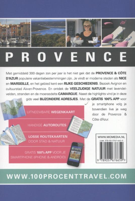 100% regiogidsen - 100% Provence en Cote d'Azur achterkant